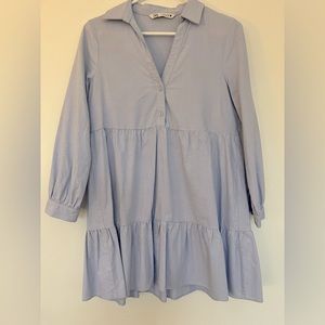 Zara long sleeve mini dress